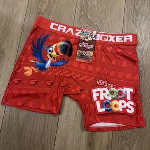 Mens CRAZY BOXER Kelloggs Fruit Loops Cereal Holiday X-Large Underwear 38-40 NEW
